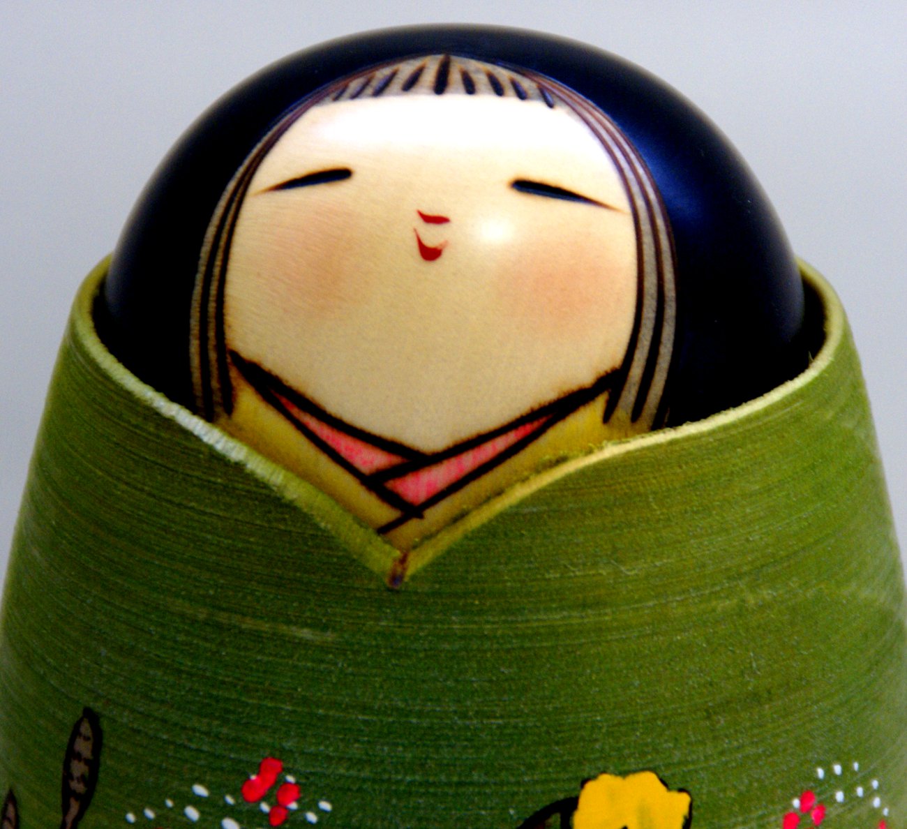 Lovely Creative Kokeshi Doll MEBUKI (SPROUTING) by Masae Fujikawa - MMH Collectibles Japan