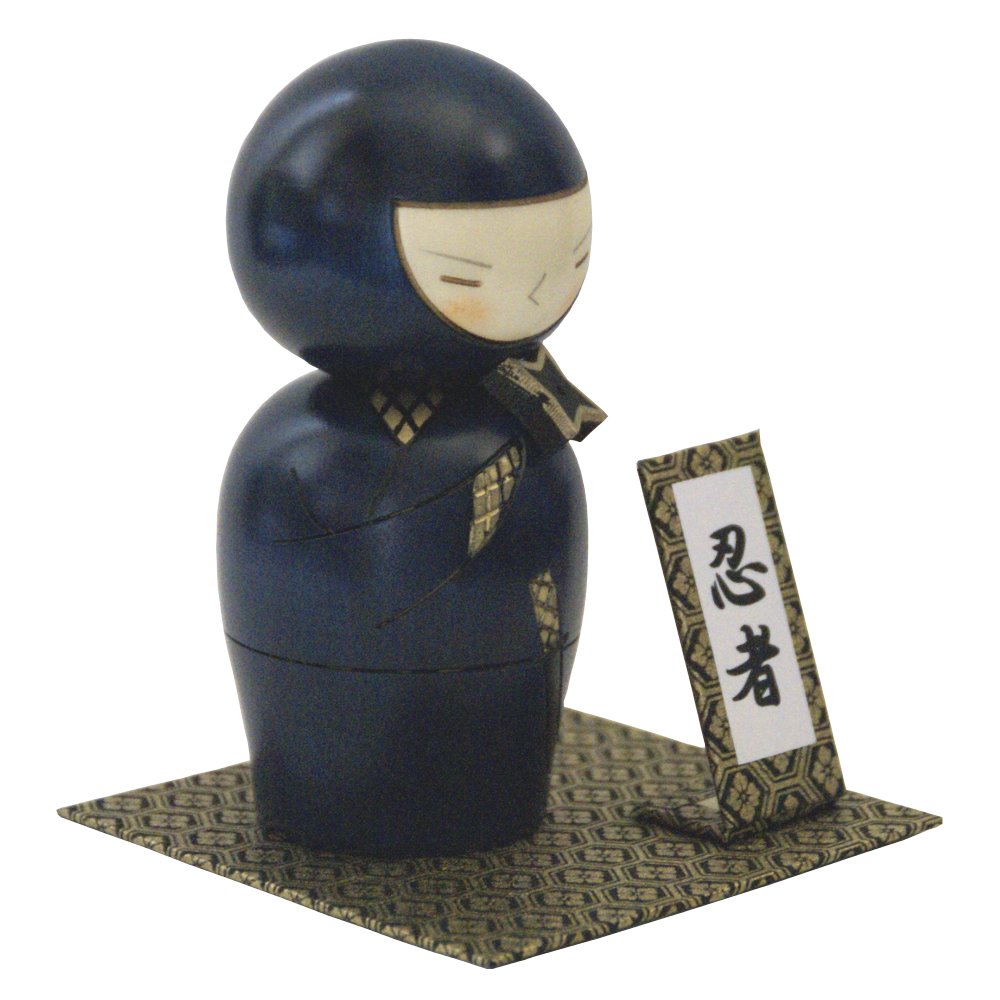 NEW Japanese Creative Kokeshi doll Ninja by  Shozaburo Kokeshi SP-1472 JAPAN 