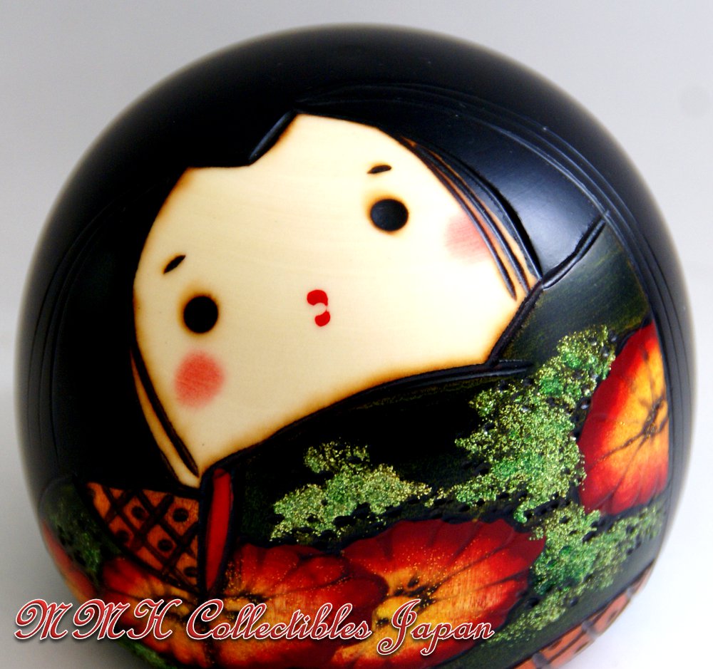 Lovely Creative Kokeshi Doll HIYORI (SUNNY DAY), Small by Toshio Sekiguchi - MMH Collectibles Japan